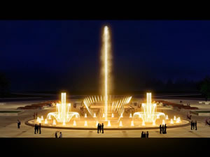Programmed Animated Fountain